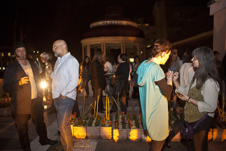 Marcos Barreto idealizou um jardim para ocupar um espaço ocioso da CCMQ- Foto: Eduardo Seidl