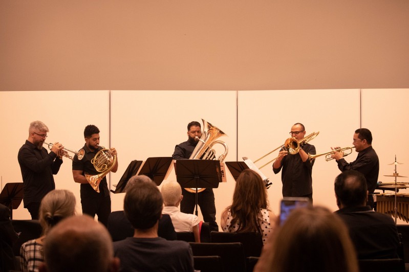 Quinteto Porto Alegre no lançamento do CD OSPA e Convidados crédito Iasmin Bossa, Divulgação OSPA