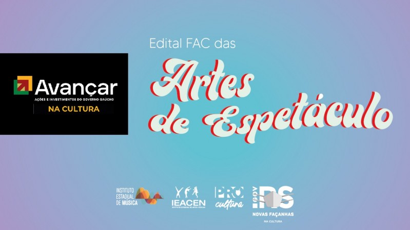 Com recursos do Fundo de Apoio à Cultura (FAC), o edital prevê um total de R$ 8 milhões.