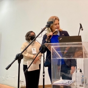 Paula Mascarenhas, prefeita de Pelotas, cidade que recebe a 14ª edição do Fórum