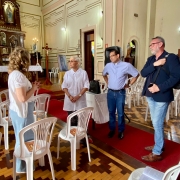 O diretor do Iphae, Renato Savoldi, acompanhou a secretária Beatriz Araujo