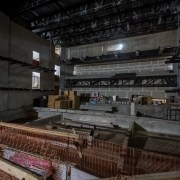 Visão geral das obras no Teatro italiano