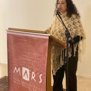 Discurso da diretora do MARS, Letícia de Cássia