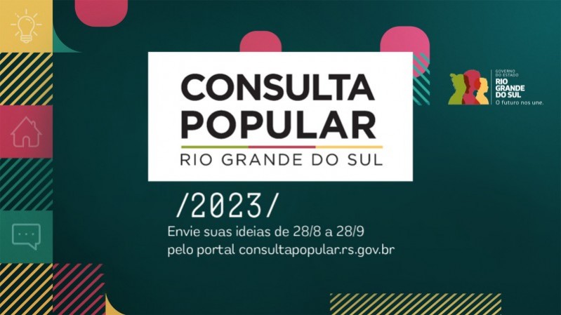 Cidadãos terão 30 dias para enviar suas ideias de projetos para a Consulta Popular pelo site