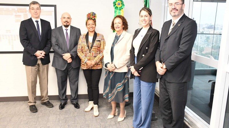 Audiência foi realizada no Gabinete da Presidência do TJRS 1