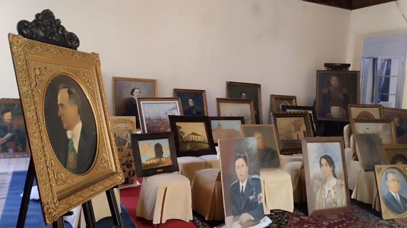 Serão restauradas molduras, telas e pinturas históricas da coleção iconográfica da instituição