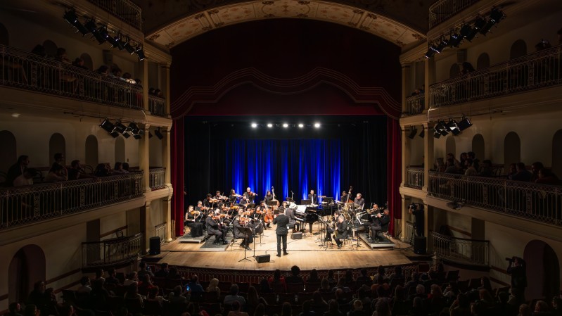 Orquestra Theatro São Pedro em apresentação recente, em junho de 2024