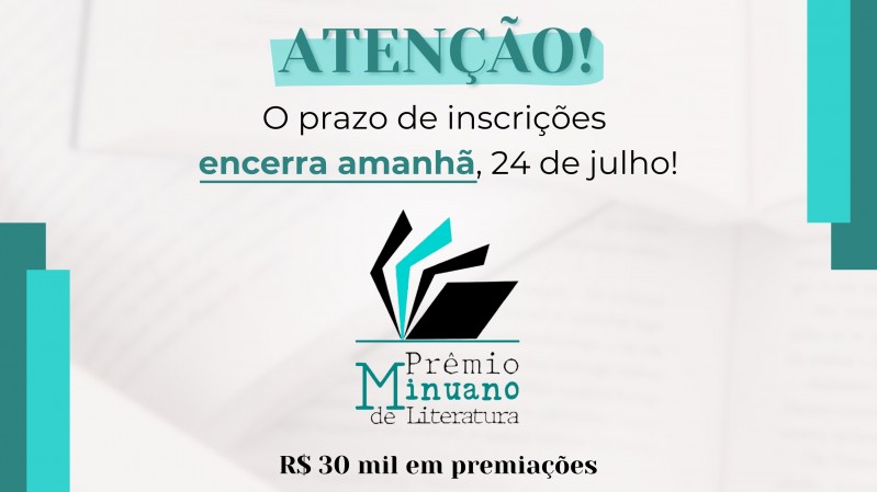 Serão premiadas as melhores obras em cinco categorias: narrativa longa, narrativa curta, poesia, infantil e juvenil e não-ficção