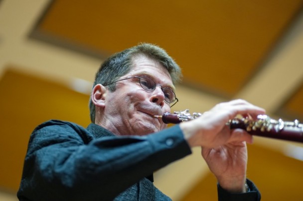 O oboísta alemão Christoph Hartmann, da Filarmônica de Berlim, foi o solista do concerto da Ospa