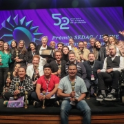 Premiados e homenageados da noite que celebrou o cinema gaúcho