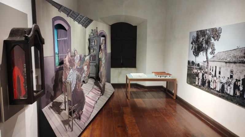 Imagem de itens da exposição