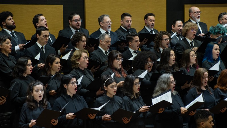 Foto do Coro Sinfônico da Ospa