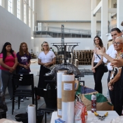 Visita dos jovens à Usina do Gasômetro