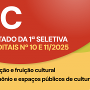 Card de divulgação dos resultados dos editais 10 e 11/2025 da LIC