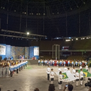 Cerimônia de abertura dos Jogos Escolares da Juventude ocorreu no ginásio Nilson Nelson, em Brasília, na última quinta (16)