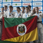 Judô de equipe levou a medalha de prata no domingo (19)