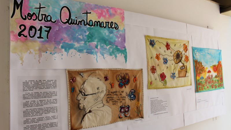 Mostra Quintanares envolve alunos do CDE interessados em arte com ou sem experiência