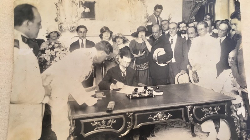 Assinatura do Pacto de Pedras Altas, em 14 de dezembro de 1923