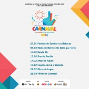 Programação deste feriado de carnaval começa no sábado, às 14h, na Rua da República, na Cidade Baixa