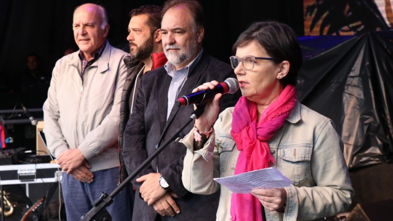 Secretária adjunta Carmen Langaro no Paralelo Festival