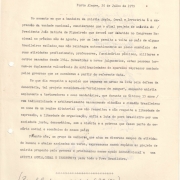 5. Moção de repúdio assinada pelo Comitê Brasileiro pela Anistia contra o projeto de Anistia apresentado pela ditadura, e reivindicando “Anistia Ampla, Geral e Irrestrita”. Porto Alegre, julho de 1979.
