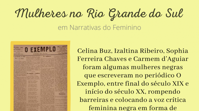 Explicação sobre Celina Buz, Izaltina Ribeiro, Sophia Ferreira Chaves e Carmem d’Aguiar.