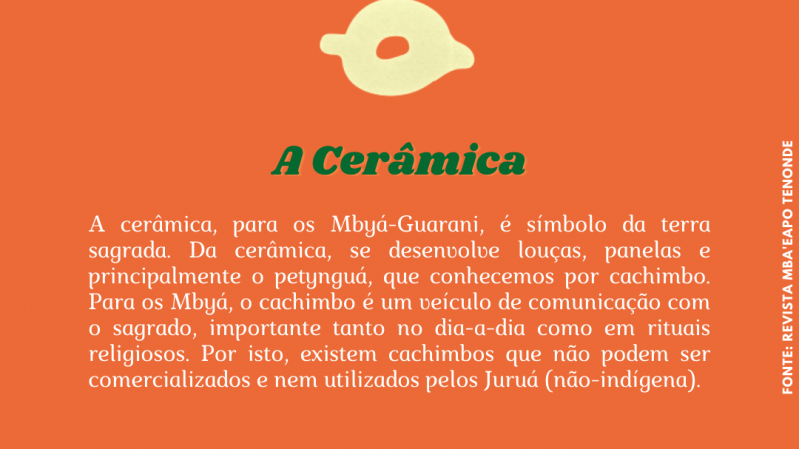 Explicação sobre o que significa cerâmica para os Mbyá-Guarani