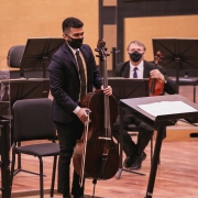 Rafael Honório Sobrinho como solista em concerto da OSPA em 2021 03 07   Credito Leandro Rodrigues